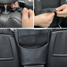 Load image into Gallery viewer, Leather Car Seats Storage Pocket Between Organizer Seat Gap Bag Hanging Auto Net Pocket Handbag Holder