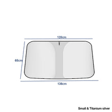 Load image into Gallery viewer, 134x128cm/142x132cm Car Front Window Curtains UV Refletive Protection Windshield Sun Shade Cover Sun Visor Foldable For Vehicle Summer Cooling