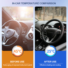 Load image into Gallery viewer, 134x128cm/142x132cm Car Front Window Curtains UV Refletive Protection Windshield Sun Shade Cover Sun Visor Foldable For Vehicle Summer Cooling