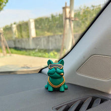 Load image into Gallery viewer, Car Interior Ornaments Trend Personality Bulldog With Sunglasses Auto Center Console Decoration Accessories