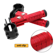Load image into Gallery viewer, 1Pair Universal CNC Aluminum Motorcycle Part 8mm Pedals Folded Footrest Footpeg Motorcycles Mopeds Karts Scooters Bicycle