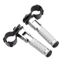 Load image into Gallery viewer, 1Pair Universal CNC Aluminum Motorcycle Part 8mm Pedals Folded Footrest Footpeg Motorcycles Mopeds Karts Scooters Bicycle