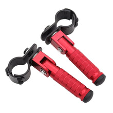 Load image into Gallery viewer, 1Pair Universal CNC Aluminum Motorcycle Part 8mm Pedals Folded Footrest Footpeg Motorcycles Mopeds Karts Scooters Bicycle