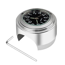 Load image into Gallery viewer, Motorcycle Handlebar Clock Thermometer Luminous Dial Clock 22-25mm Motorbike Handlebar Mount For Yamaha Kawasaki Accessories