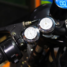 Load image into Gallery viewer, 22-25mm Motorcycle Motorbike Handlebar Thermometer Fit For Harley Honda Yamaha Motorcycle Ornament Quartz Clock