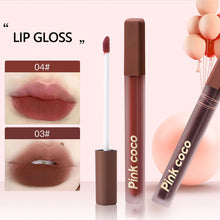 Load image into Gallery viewer, Long-lasting Matte Velvet Lip Gloss Waterproof Non-fading Portable Nude Lip Glaze Women Lip Makeup Cosmetics