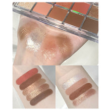 Load image into Gallery viewer, 10 Colors Eyeshadow Palette Portable Fine Powder Texture Matte Pearlescent Eyeshadow Palette Long-lasting Eye Makeup Cosmetics