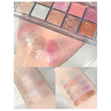 Load image into Gallery viewer, 10 Colors Eyeshadow Palette Portable Fine Powder Texture Matte Pearlescent Eyeshadow Palette Long-lasting Eye Makeup Cosmetics