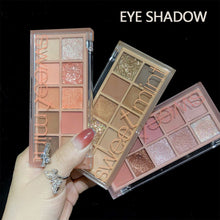 Load image into Gallery viewer, 10 Colors Eyeshadow Palette Portable Matte Pearlescent Eyeshadow Palette Long-lasting Eye Makeup Cosmetics