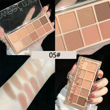 Load image into Gallery viewer, 10 Colors Eyeshadow Palette Portable Matte Pearlescent Eyeshadow Palette Long-lasting Eye Makeup Cosmetics