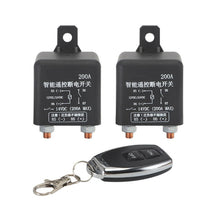 Load image into Gallery viewer, 12V/24V 120A 200A 250A Car Battery Switch Wireless Relay Integrated Remote Control Disconnect Cut Off Isolator Master Switches