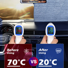 Load image into Gallery viewer, 130cm x 60cm Car Sunshade UV Protection Curtain Sun Shade Film Windshield Visor Front Electric Vehicle Sunshade Cover