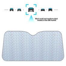 Load image into Gallery viewer, 130cm x 60cm Car Sunshade UV Protection Curtain Sun Shade Film Windshield Visor Front Electric Vehicle Sunshade Cover