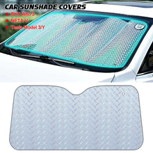 Load image into Gallery viewer, 130cm x 60cm Car Sunshade UV Protection Curtain Sun Shade Film Windshield Visor Front Electric Vehicle Sunshade Cover
