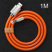 Load image into Gallery viewer, Type C Data Line 120w Fast Charging 6A 180 Rotating Ultra Fast Charging Line For Huawei Samsung Millet Bold Lengthened Silicone