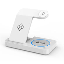 Load image into Gallery viewer, 4 in 1 Foldable Wireless Charging Station For iPhone 14 13 12 Apple Watch 7/6 For Samsung Galaxy Watch Chargers 4/3 S22 S21