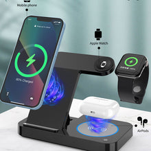 Load image into Gallery viewer, 4 in 1 Foldable Wireless Charging Station For iPhone 14 13 12 Apple Watch 7/6 For Samsung Galaxy Watch Chargers 4/3 S22 S21