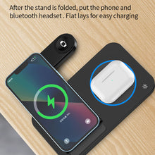 Load image into Gallery viewer, 4 in 1 Foldable Wireless Charging Station For iPhone 14 13 12 Apple Watch 7/6 For Samsung Galaxy Watch Chargers 4/3 S22 S21