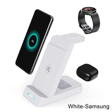 Load image into Gallery viewer, 30W 3 in 1 Wireless Charger Stand Fast Charging Dock Station For iPhone 11 12 13 14 Samsung S22 S21 Galaxy Apple Watch 8 7 6