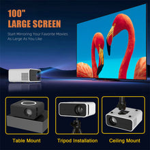 Load image into Gallery viewer, YT300 Pocket Smart Mini LED Projector,Support Miracast Airplay Phone Mirroring Mobile Proyector Beamer