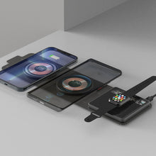 Load image into Gallery viewer, 3 in1 Foldable Wireless Charger For iPhone 13 12 11 For Apple Watch Airpods Pro Wireless Charging Dock Station