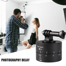 Load image into Gallery viewer, Panoramic Time Lapse Tripod Head Adapter Camera Mount 360 Timelapse Rotator Head