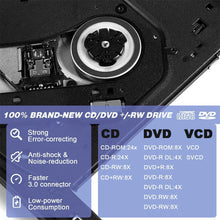 Load image into Gallery viewer, USB 3.0 Slim External DVD RW CD Writer Drive Burner Reader Player Optical Drives For Laptop PC Dvd Burner Dvd Portatil
