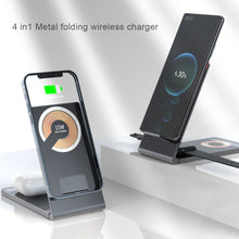 Load image into Gallery viewer, Suitable For Apple 13/14 Mobile Phone Watch Four-In-One Magnetic Suction Wireless Charger Desktop Bracket Wireless Charger