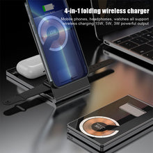 Load image into Gallery viewer, Suitable For Apple 13/14 Mobile Phone Watch Four-In-One Magnetic Suction Wireless Charger Desktop Bracket Wireless Charger