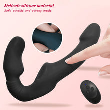 Load image into Gallery viewer, Strapless Strap on Dildo Vibrators for Women Double Head Vibrating Penis Dildo for Lesbian Erotic Adult Sex Toys for Couples 18+