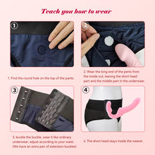 Load image into Gallery viewer, Strapless Strap on Dildo Vibrators for Women Double Head Vibrating Penis Dildo for Lesbian Erotic Adult Sex Toys for Couples 18+