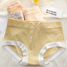 Load image into Gallery viewer, Midwaist Seamless Women Pure Cotton Crotch Antibacterial Underwear Cute Girl Wood Ear Side Belly Briefs