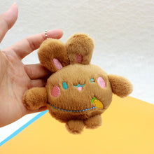 Load image into Gallery viewer, 1Pc Simulation Rabbit Pendant Radish Girl Schoolbag Keychain Plush Toy Claw Machine Ornaments Gift Anime Keychain Doll Children Gifts