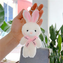 Load image into Gallery viewer, 1Pc Simulation Rabbit Pendant Girl Schoolbag Keychain Plush Toy Claw Machine Ornaments Gift Anime Keychain Doll Children Gifts