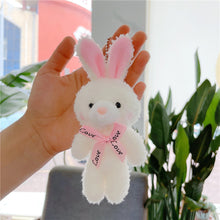Load image into Gallery viewer, 1Pc Simulation Rabbit Pendant Girl Schoolbag Keychain Plush Toy Claw Machine Ornaments Gift Anime Keychain Doll Children Gifts