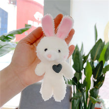 Load image into Gallery viewer, 1Pc Simulation Rabbit Pendant Girl Schoolbag Keychain Plush Toy Claw Machine Ornaments Gift Anime Keychain Doll Children Gifts