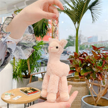 Load image into Gallery viewer, 1Pc 18CM Cute Alpaca Keychain Plush Goat Pendant Mini Sheep Doll Stuffed Toy Animals Keyring for Girls Boys Festival Gifts