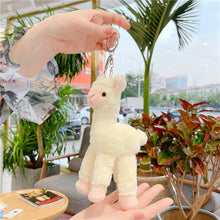 Load image into Gallery viewer, 1Pc 18CM Cute Alpaca Keychain Plush Goat Pendant Mini Sheep Doll Stuffed Toy Animals Keyring for Girls Boys Festival Gifts