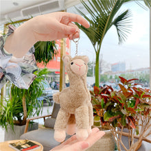Load image into Gallery viewer, 1Pc 18CM Cute Alpaca Keychain Plush Goat Pendant Mini Sheep Doll Stuffed Toy Animals Keyring for Girls Boys Festival Gifts