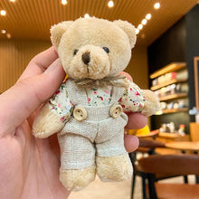 Load image into Gallery viewer, 1Pc Bear Keychain Plush Bear Pendant Mini Bear Doll Stuffed Toy Animals Keyring for Girls Boys Festival Anniversary Gifts