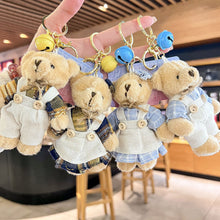 Load image into Gallery viewer, 1Pc Bear Keychain Plush Bear Pendant Mini Bear Doll Stuffed Toy Animals Keyring for Girls Boys Festival Anniversary Gifts