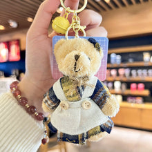 Load image into Gallery viewer, 1Pc Bear Keychain Plush Bear Pendant Mini Bear Doll Stuffed Toy Animals Keyring for Girls Boys Festival Anniversary Gifts