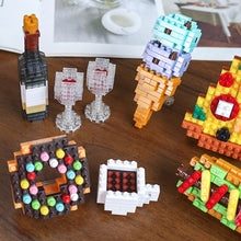 Load image into Gallery viewer, Hamburger Chips Dounuts Food Building Blocks Ideas Simulation Model Bricks Home Decoration DIY Toys for Kids Girlfriend Chrishtmas New Year Gifts