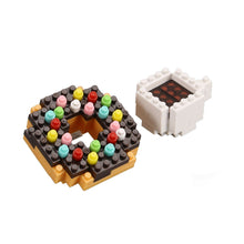 Load image into Gallery viewer, Hamburger Chips Dounuts Food Building Blocks Ideas Simulation Model Bricks Home Decoration DIY Toys for Kids Girlfriend Chrishtmas New Year Gifts