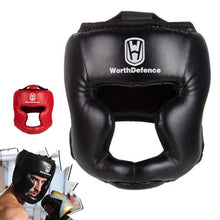 Load image into Gallery viewer, Men Women Kick Boxing Helmet PU Karate Muay Thai Guantes De Boxeo Free Fight MMA Sanda Training Adults Kids Equipment