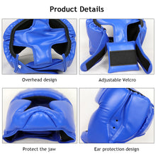Load image into Gallery viewer, Full-covered Pu Boxing Helmet Kids Adults Muay Thai Training Sparring Boxing Headgear Gym Equipment Taekwondo Head Guard