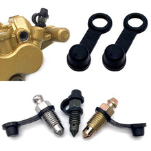 Load image into Gallery viewer, 3Pcs Car Motorcycle Brake Pump Dust Cap Oil Drain Screw Cap Brake Caliper Sealing Nipple Screw Rubber Dust Cap Cover Accessories