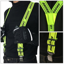 Load image into Gallery viewer, Elastic Motorcycle Y-back Riding Pant Suspender Duty Braces Pant Suspenders Adjustable Straps For Motorbike Racing Pants Suspender