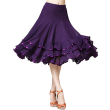 Load image into Gallery viewer, Lady Ballroom Dance Skirts Female Waltz Modern Dancing Skirts Tango Performance Costume National Standard Dance Skirts