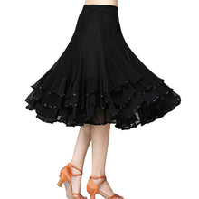 Load image into Gallery viewer, Lady Ballroom Dance Skirts Female Waltz Modern Dancing Skirts Tango Performance Costume National Standard Dance Skirts